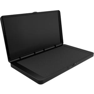 Large Stamp Pad, 6.29 x 3.54 Inch Black Ink Pad Premium Quality Felt Pad Rubber Stamp Ink Pad for Office, Home
