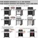 Genesis II E-310 Grates Replacement for Weber Genesis II E310 E-315 E-335 Grill Grates Genesis 2 GS4 S-310 S-315 S-335 Grill Parts Replacement Grates Genesis II LX E-340 S-340 66095 66802 Cooking Grid