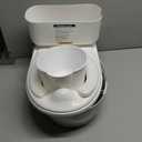 CheerTry 2-in-1 Toddler Potty Training Toilet - with Detachable Training Seat, Realistic Flushing Sound for Boys & Girls Ages 1-3 with Wipes Storage, Toilet Paper Holder