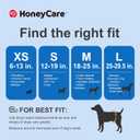 HONEY CARE All-Absorb A25 Male Dog Wrap, 50 Count, Medium, White