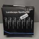 MEIKEE 15W RGB Landscape Lights 12V 24V Low Voltage Landscape Lighting RGBW Color Changing IP66 Waterproof Outdoor Spot Lights with Connectors for Garden Path Yard (12 Pack)