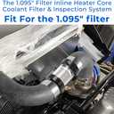1-1/2" Universal Filter Inline Heater Core Coolant Filter and Inspection System Stainless Steel Filter Mesh Matching Fixture
