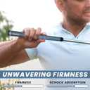 Winn Oversize Dri-Tac Golf Grip - DarkGrey/SilverGrey, Rubber, Non-Slip, Cushioned, Moisture-Wicking, Shock Absorption, AVS Technology, 1/8" Oversize, 12" x 1" - Golf Club Grips