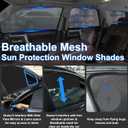 Front Side Half Window Shade Foldable Custom Fit for Ford Expedition SUV 2020-2025 Car Window Shades for Side Window Sun Shade UV Protection Heat Insulation for Camping Sleeping 6PCS