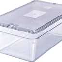 Carlisle FoodService Products 10203B07 StorPlus Full Size Polycarbonate Food Pan, 8" Deep, Clear