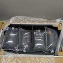 304 Stainless Steel Shower Niche Insert-Glossy Black 24 x 12" No Tile Needed Bathroom Niche for Shower Wall-Double Shelves Built in Shower Shelf-Waterproof Recessed Cabinet for Bathroom Living Room