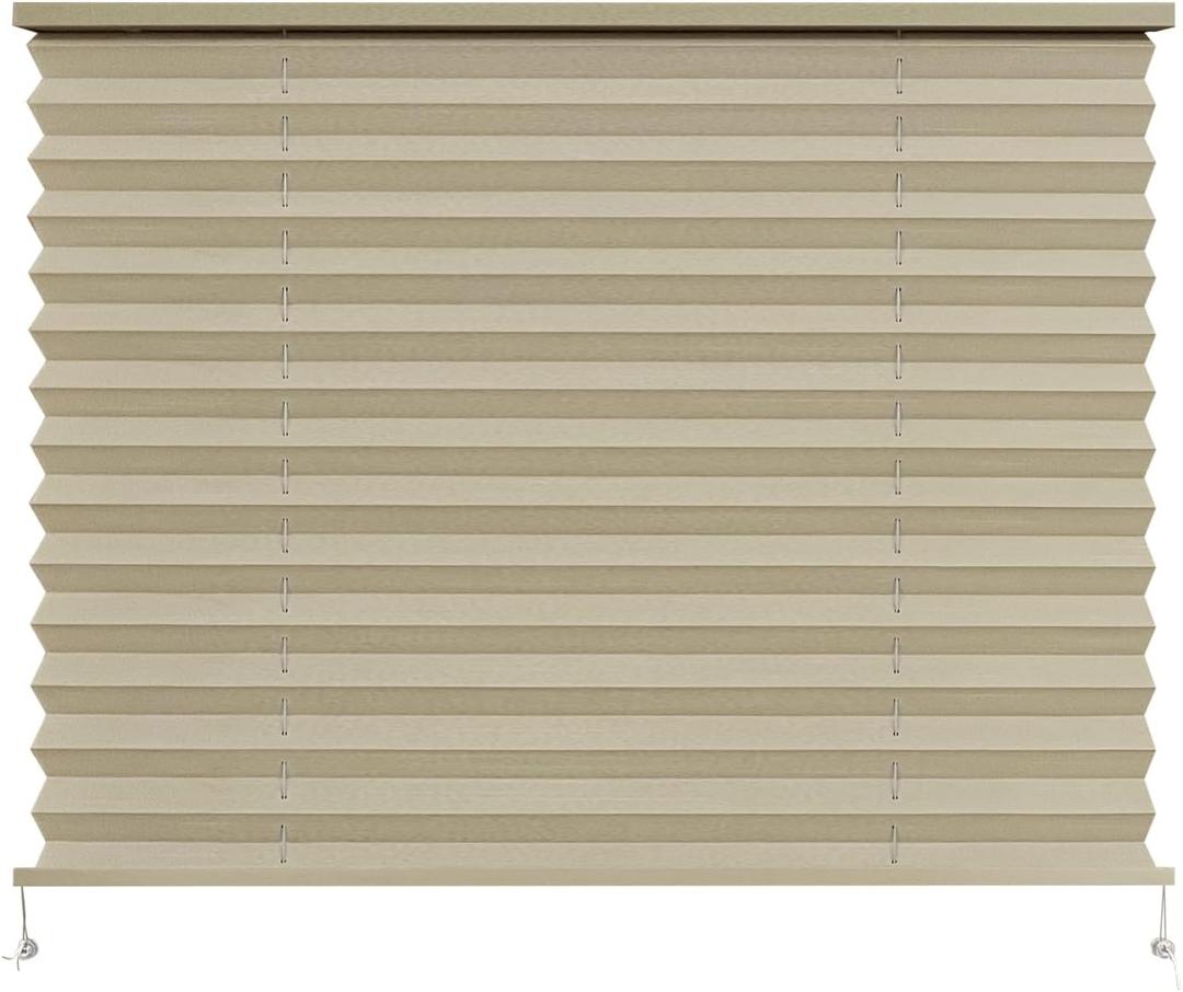 RV Blinds,RV Pleated Shades,RV Blinds Pleated Shades, Cappuccino RV Window Shades,Camper Blinds,RV Window Blinds for RV Camper Travel Trailers Motorhome's Window 38"W×24"L