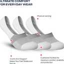 COOLMATE GLOBAL 6 Pack No Show Men Socks, Low Cut Ankle Sock Moisture Wicking