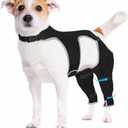 Dog Rear Leg Sleeve to Stop Licking, Adjustable Anti-Slip Recovery Sleeve Pants for Wound Protection After ACL/TPLO Surgery, Hot Spots, Lick GranulomasCone Alternative for Leg Healing, Small