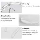 4 Pack Face Shield with Glasses, Face Mask Shield Anti-Fog Clear Ultra Clear Reusable Protective Plastic Face Shield Mask Droplet Splash Guard for Women Men Kids