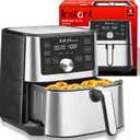 Instant Pot Vortex Plus 4QT Air Fryer, Custom Program Options, 6-in-1 Functions Crisps, Broils, Roasts, Dehydrates, Bakes, Reheats, 100+ In-App Recipes, from the Makers of Instant Pot, Stainless Steel
