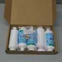 Bidet water filter for electronic bidet seats, Toilet water filter system, 1/2" Threads, 5pcs filters + 2pcs adapters, compatible with 1/2" 1/4" 3/8" Bidet water hose