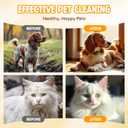 NEENCE Extra Thick Pet Glove Wipes for Dogs & Cats, Dog Washing Gloves Cleaning Deodorizing for Paws,Butt and Body, Cat Bathing Gloves Wipes Suitable for Daily Care and Travelling