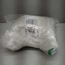 NICETOWN White Linen Sheer Curtains and Drapes 84 inches Long, Rod Pocket & Back Tab semitransparent with Light Through Vertical Window Treatments for Sliding Glass Door & Living Room, 52"W, Set of 2