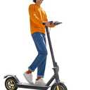 Electric Scooter - Max 19Miles Range Powerful 600W with 10" Solid Tires, Portable Folding Commuting E Scooter for Adults with Double Braking System and App