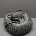 INVENHO Heated Cat Beds for Indoor Cats and Small Dogs, 20" Cozy Donut Heated Pet Bed with Timer & Temp Adjustable, Removable Waterproof Electric Warming Bed for Indoor Cat (Grey)