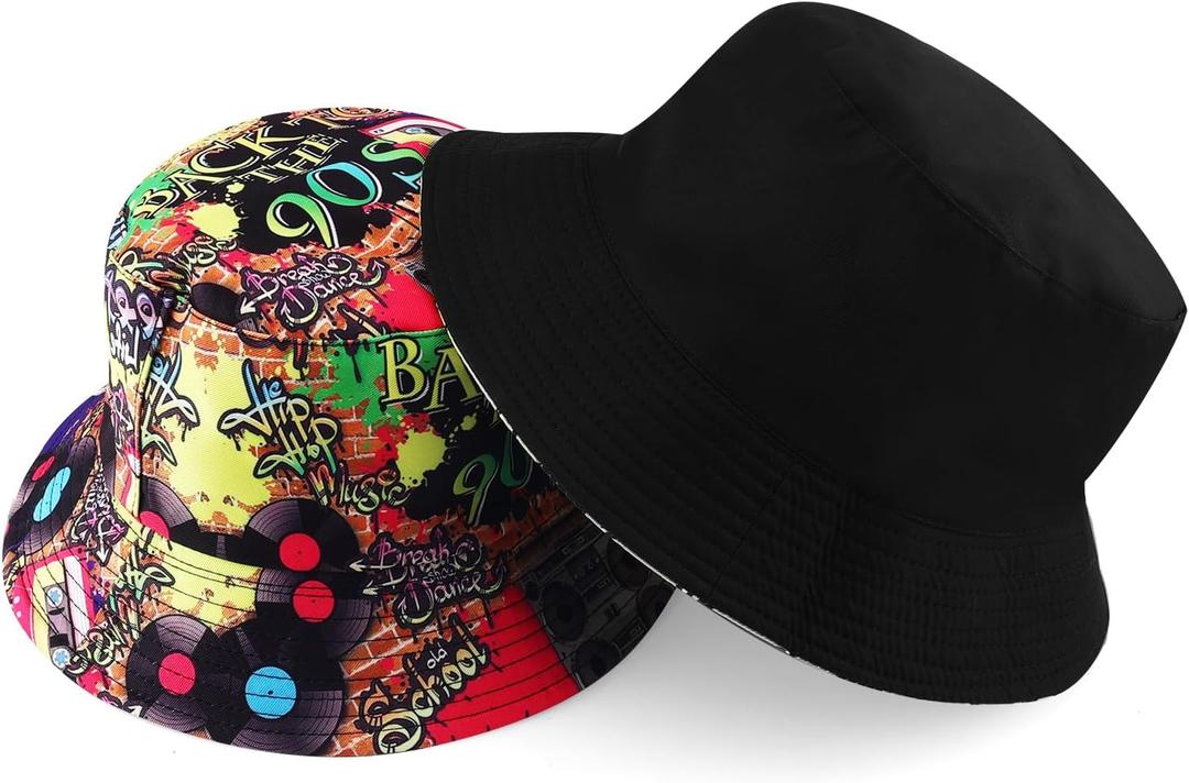 Sun Hat for Women Bucket Hat Cotton Reversible Summer Travel Beach Fishing Cap