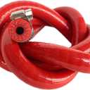 6.5MM (1/4") X 3.28FT Red High Temp Reinforced Silicone Heater Tubing Hose Radiator Coolant Straight Line(Work Pressure 145PSI/4-ply Reinforced/5MM Thick)+2 Clamp