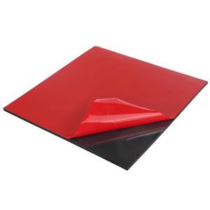 WochiTV Adhesive Solid Rubber Sheets, 12" Wide x 1/8" Thick x 12" Long Self Stick Black Neoprene Rubber Rolls Perfect for DIY Insulation Cushion Gasket, Sealing, Liner, Weather Striping