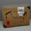 Toilet Safety Rail, Safety Frame for Toilet Seat, Toilet Grab Bar with Adjustable Width for Seniors Supports 350lbs (Black and White)