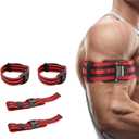 4 Pcs Bands Blood Flow Restriction Bands for Arms Legs & Glutes Extra Wide 2" Straps for Occlusion Training Quick-Release Elastic Strap Ideal for Muscle Growth Without Heavy Weights