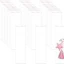 Self Adhesive Cellophane Bags 2x6" Long Clear Self Stick Cello Baggies 300pcs Skinny OPP Poly Glassine Bags 2mil for Candy Crafts Bracelet Oil Pastel Disposable Tableware Watch Hairpin Key Chain