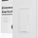 MOES Digital Dimmer Light Switch, 3 Way & Single Pole Dimmable Switches for LED, CFL, Incandescent, Halogen, 600Watt Max, No Neutral Wire Required, ON/Off Switch with Dimming Buttons