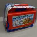 Holady Snow Fort Building Block, Snow Brick Maker and Sand Castle Mold, Beach and Snow Toys Kits for Kids, Outdoor Winter and Summer Fun Set Toys-Blue and Red