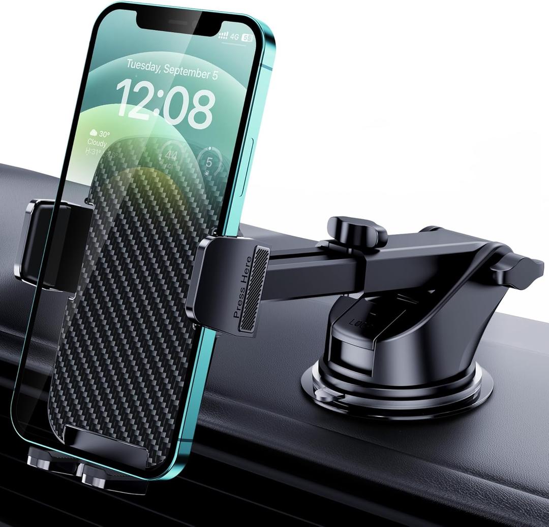 Dash Mounted Holders Phone Holders for Your Car Phone Mount for Car Windshield Dashboard Air Vent Universal Desk Mounts Hands Free Automobile Cell Phone Holder Fit for iPhone Smartphone