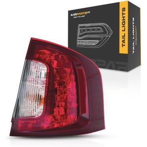 KarParts360 For Ford Edge 2011 2012 2013 2014 Tail Light Assembly Passenger Side | Red And Clear Lens | Sport Model | With Bulbs | Replacement For FO2801222 | BT4Z13404A