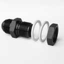 Male 12AN/10AN/8AN/6AN Bulkhead Fuel Cell Fitting Adapter Aluminum Straight (AN10)
