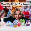 Crochet Kit for Beginners,Crochet Animal Kit 2 Octopus for Adults and Kids with Step-by-Step Video Tutorials,DIY Knitting Supplies,40% Extra Practice Yarn