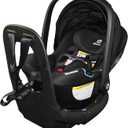 Diono LiteClik30 RXT SafePlus Infant Car Seat and Base, Rear-Facing for Infants 4-30lbs, SafePlus Engineering, with Infant Insert, UPF 50+ Sunshade (Black Storm), EXP: 08/2034
