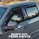 Husky Liners Low Profile Ventvisor Rain Guards | Fits 2021-2026 Cadillac Escalade ESV, Chevrolet Suburban, GMC Yukon XL | Front & Rear, 4-pc Smoke - 2854092