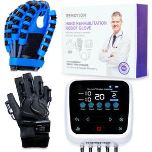 Rehabilitation Robot Gloves - Upgraded Hand Stroke Recovery & Single Finger Rehab Trainer (Right Hand-XL)