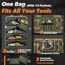 Fathers Day Gift for Husband Dad Men, Roll Up Tool Bag, Fathers Day Gift from Daughter Wife Son, Anniversary Birthday Gifts for Men Him, Portable Tool Organization for Mechanic Welding Electrician