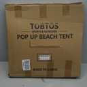 TOBTOS UPF 50+ Pop Up Beach Tent, Easy Set Up Beach Umbrella, Sun Shelter for 2-3 People UV Protection Portable Sunshade, Baby Canopy Cabana, Lightweight with Carry Bag