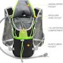 Hydration Pack Backpack, IX INOXTO Running Hydration Vest with 1.5L ( 50 oz) Water Bladder for Men Women, Lightweight Water Backpack for Hiking Cycling Climbing Camping