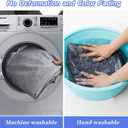 84L Extra Large Storage Bags, Folding Moving Comforter Blanket Storage Bags Closet Organizers and Storage Containers for Clothes with Strong Handles&Zippers Clear Window for Bedding Pillow, Grey, 2Pack