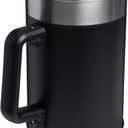 STANLEY Classic Stay-Hot French Press Coffee Maker 48 oz | 5 Minute Brew, 4 Hours Hot | Mesh Filter for Coffee Grounds | Insulated Stainless Steel French Press | BPA-Free | Black 2.0
