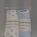 Jersey Swaddle Blanket, Ultra Soft Stretchy Receiving Blanket, Baby Boy Newborn Swaddle Wrap, 40 x 30 inches, 2 Pcs, Elephant