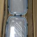 [8-Pack,30 oz]Glass Meal Prep Containers,Glass Food Storage Containers,Airtight lunch Containers with Lids, Microwave, Oven, Freezer and Dishwasher (Gray)