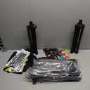 Hemmotop Photo Backdrop Stand, 10x7ft (WxH) Background Stand for Photoshoot, Adjustable Backdrops Support kit with Carry Bag for Parties, Photography, Projector Screen, Wedding, Decoration, Balloons