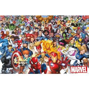 Marvel Comics The Marvel Lineup 2023 Wall Poster, 34L" x 22.4W", Unframed Version 2 pieces