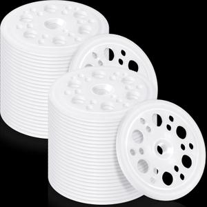 Taiyin 100 Pcs 1.77 Inch/ 45 mm Plastic Washers Foam Board Insulation Load Spreading Polypropylene Washers for Fixing and Supporting Rigid Foam Spreading for Screws Nail