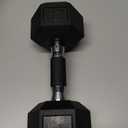 Yes4All Rubber Grip Encased Hex Dumbbell  Hand Weights With Anti-Slip 5-50 LBS Single (D. 20 Pounds)