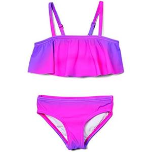 Kanu Surf Girls' Karlie Flounce Bikini Beach Sport 2 Piece Swimsuit 10Y