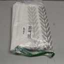 Oubonun Tablecloths for Rectangle Tables, Cotton Linen Waterproof Farmhouse Table Cloth with Boho Tassels  Wrinkle Free, Wipeable & Washable for Kitchen & Dining, 55''x120'', 10-12 Seats (Beige, Wine Leaf)