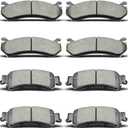 D785 D792 8pcs Front Rear Ceramic Brake Pad Fit For 1999-2006 for Chevrolet Silverado 1500,2003-2005 for Chevrolet Astro/Gmc Safari,2000-2001 for Tahoe/Gmc Yukon,1999-2006 for Gmc Sierra 1500