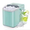 OLIXIS Ice Maker Machine with Handle,26lbs in 24 Hours, Portable Ice Maker